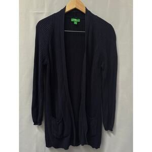 Women’s dip Navy Blue Long Sweater Sz M
